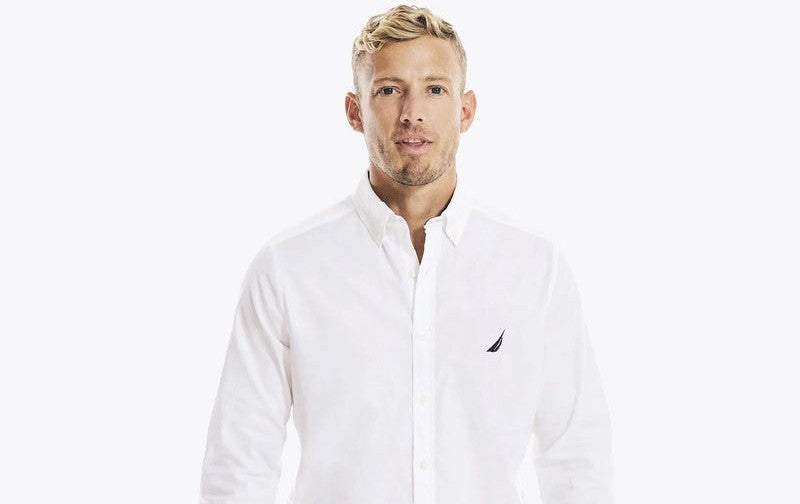 CAMISA MANGA LARGA NAUTICA / BLANCA