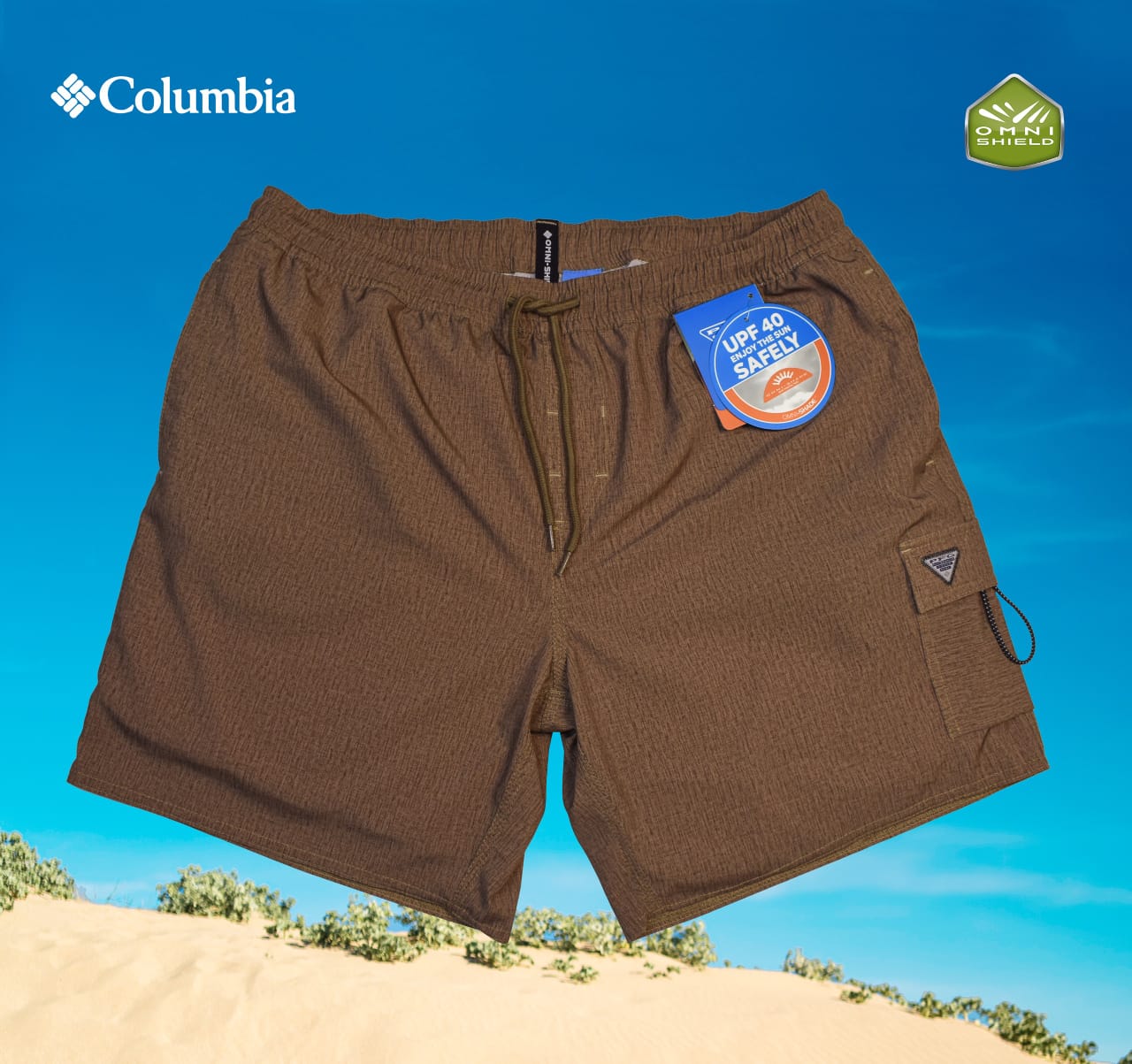 SHORT COLUMBIA MARRON