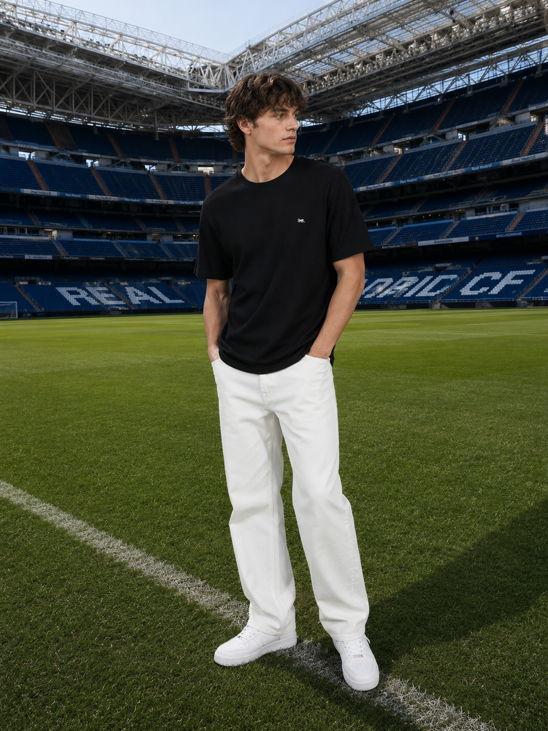 POLO BULTIGER WAFFLE CLASICO / NEGRO / LOGO TIGRE