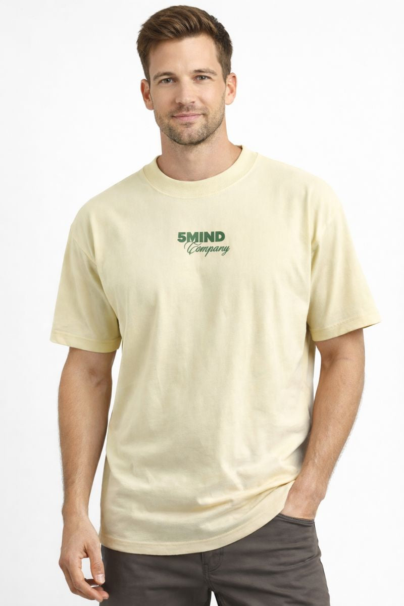 POLO BOXY FIT 5MIND / AMARILLO