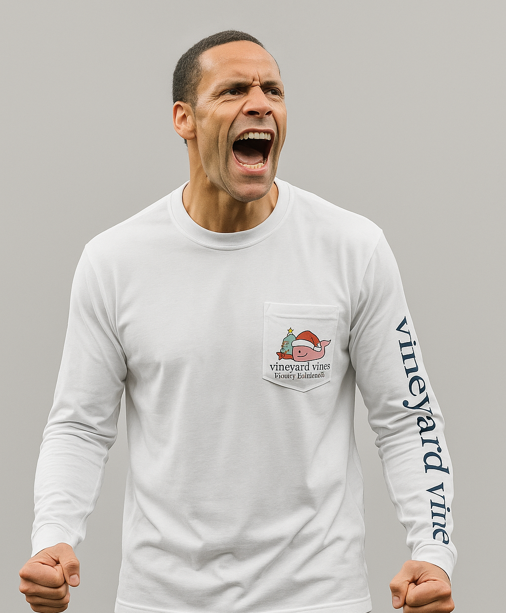 POLO MANGA LARGA VINEYARD / BLANCO / NAVIDAD