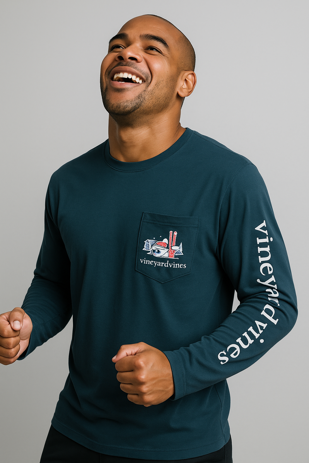 POLO MANGA LARGA VINEYARD / AZUL MARINO / SKI NAVIDAD