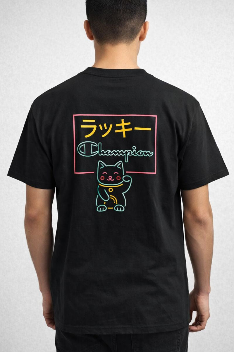 POLO CHAMPION NEGRO / GATO CHINO