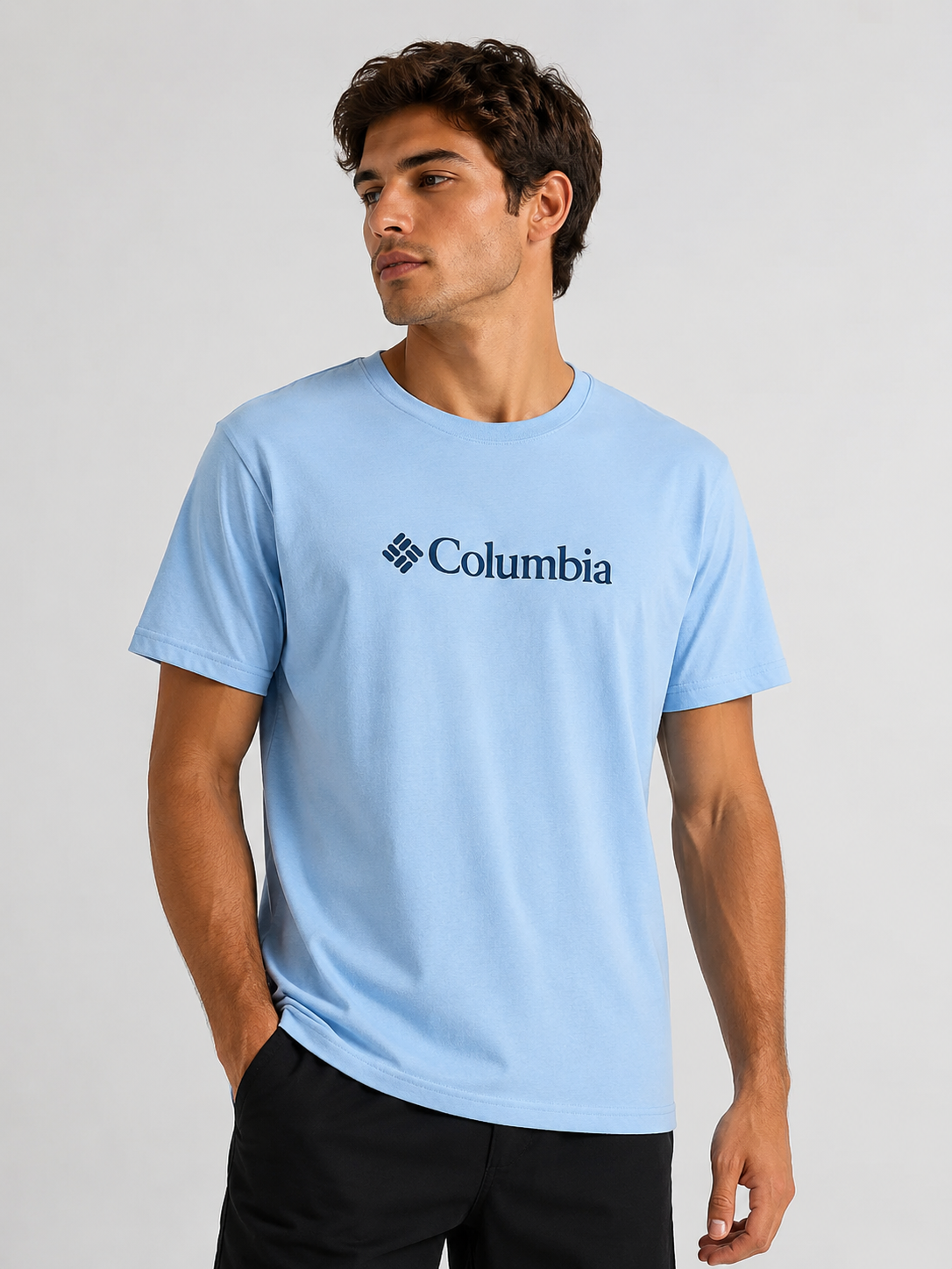 POLO COLUMBIA CELESTE / LOGO GRANDE CENTRO