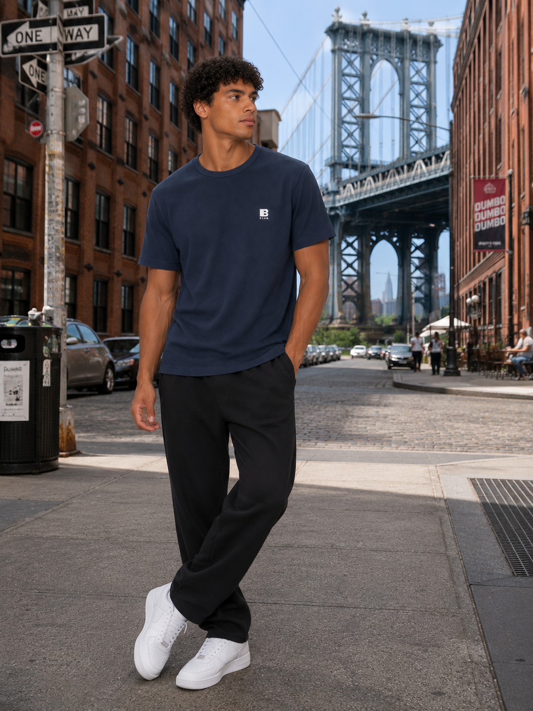 POLO BULTIGER WAFFLE CLASICO / AZULMARINO / LOGO B