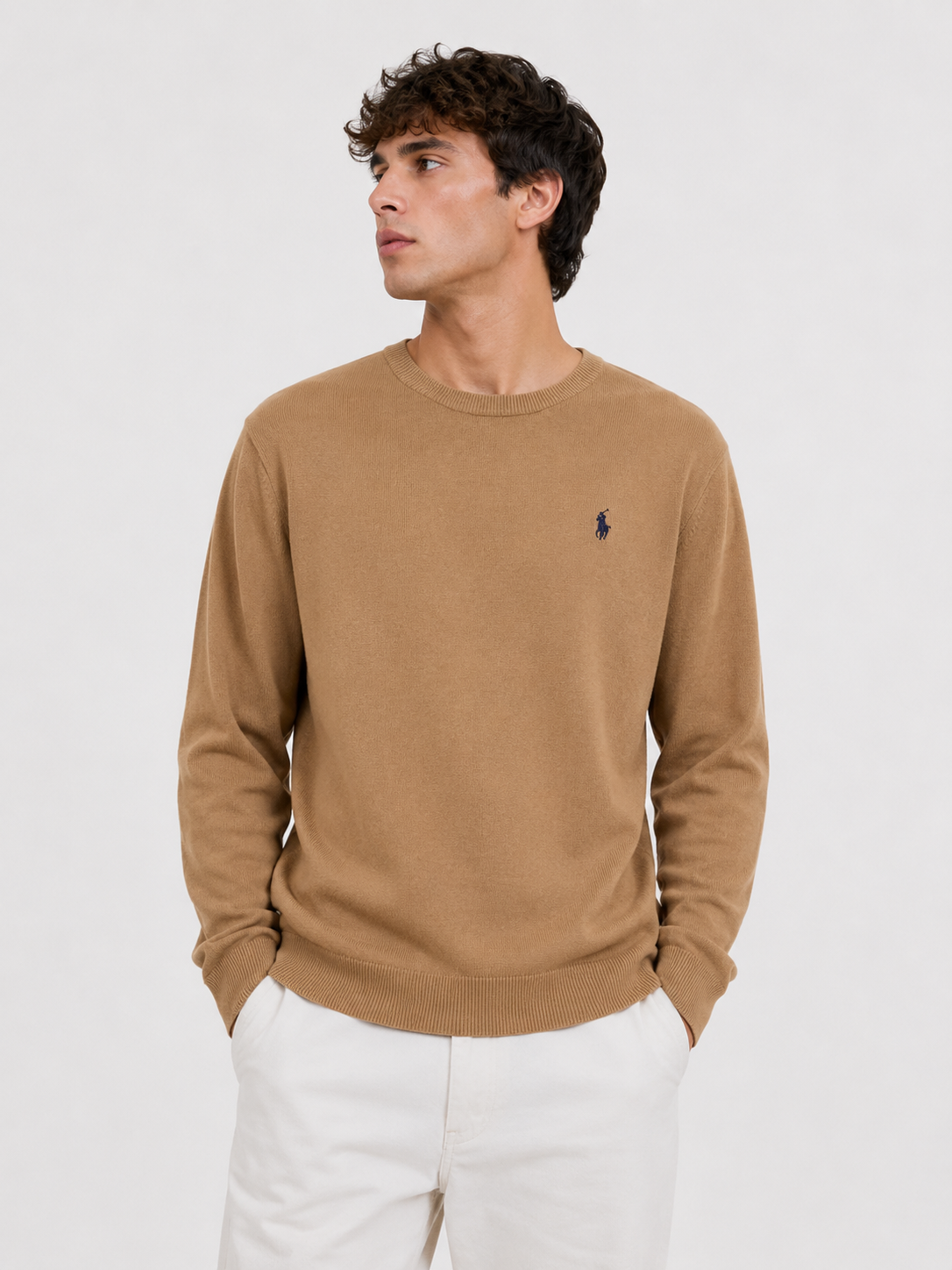 CHOMPA CUELLO REDONDO RALPH LAUREN / CAMEL