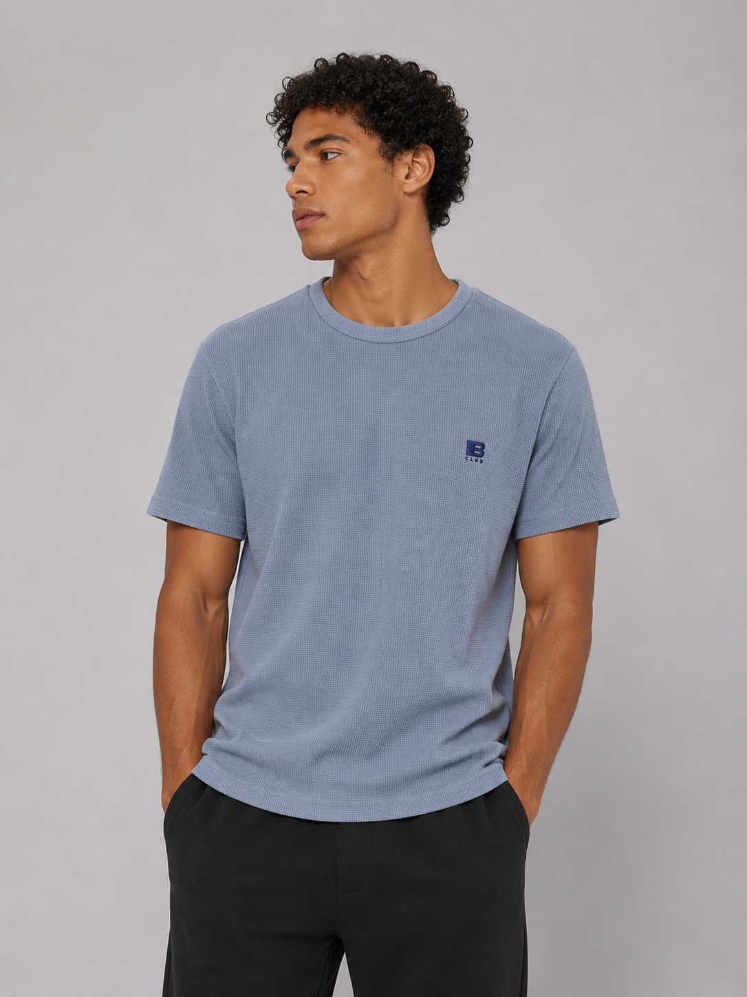 POLO BULTIGER WAFFLE CLASICO / ACERO / LOGO B