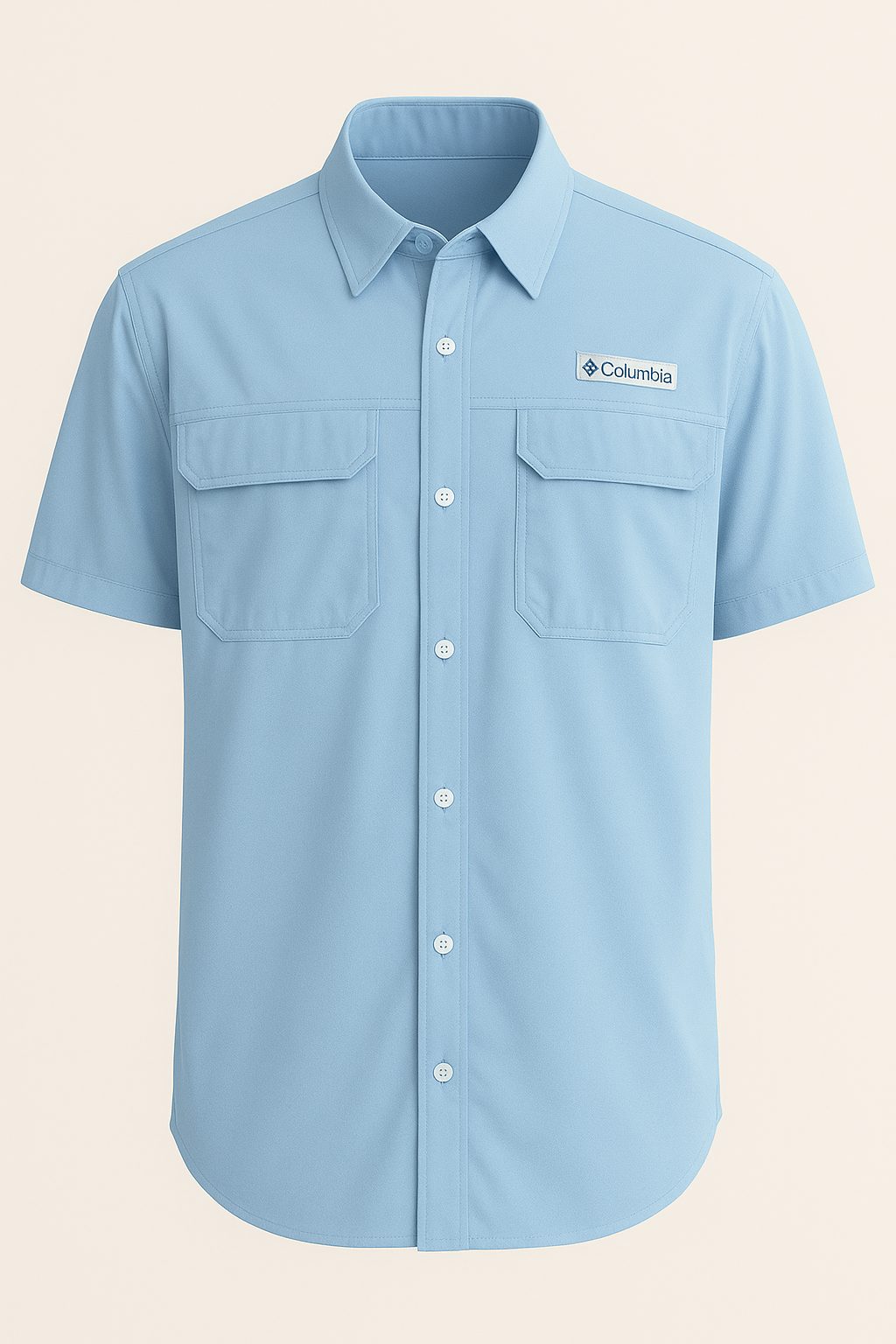 Camisa Columbia celeste / Respirador
