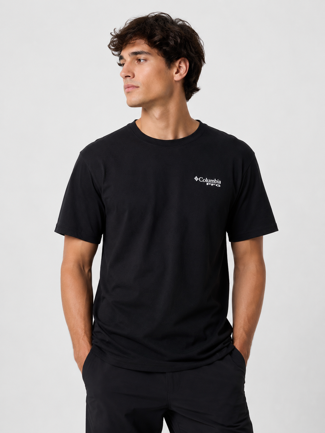 POLO COLUMBIA NEGRO / PFG SIN GRAFITI