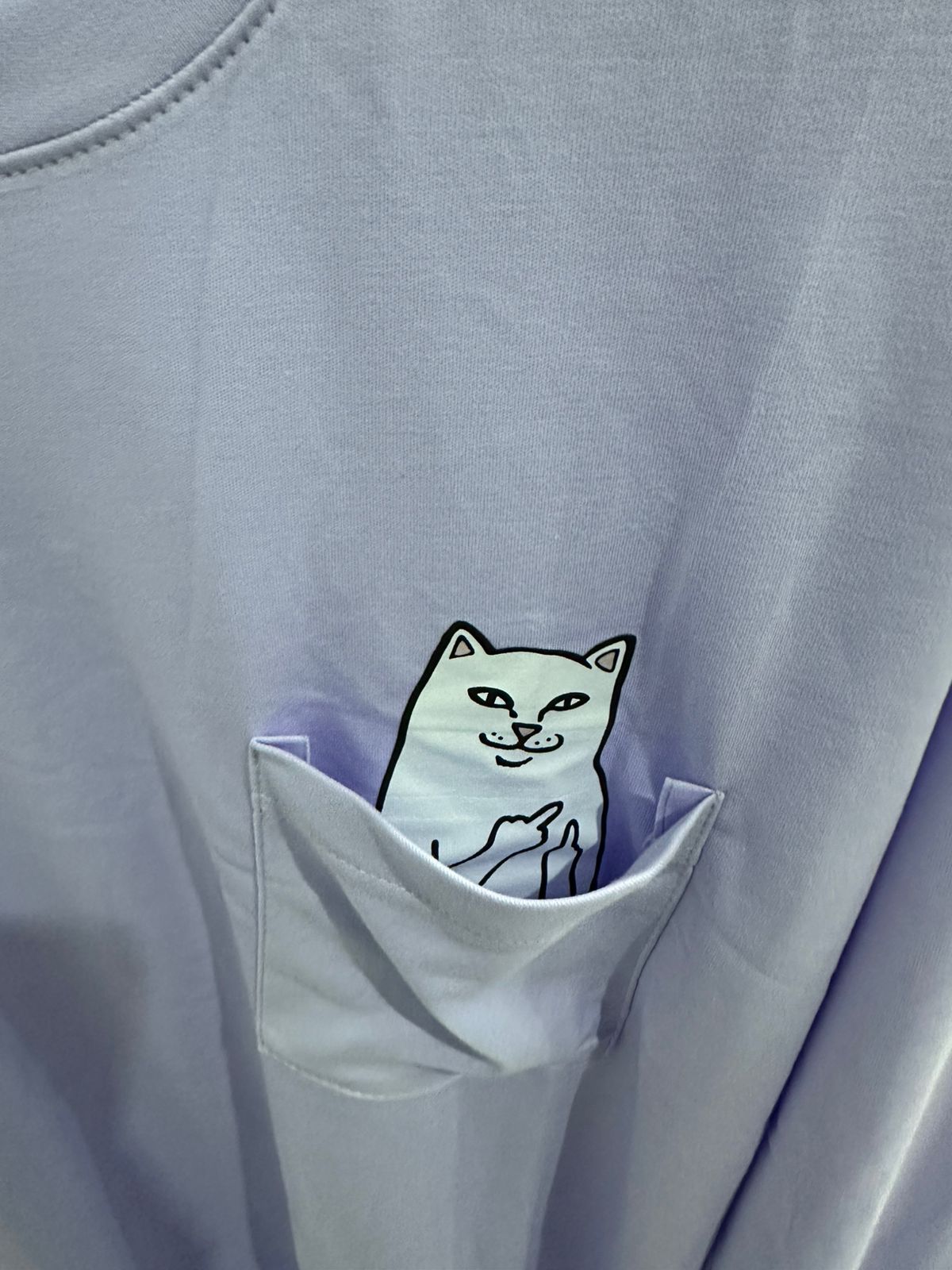 POLO MANGA LARGA CON BOLSILLO RIPNDIP / LILA