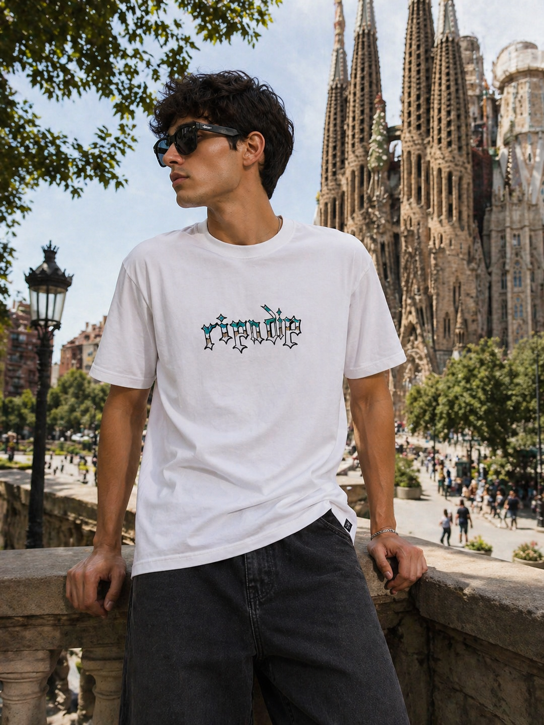 POLO RIPNDIP BLANCO / LETRAS ROCK