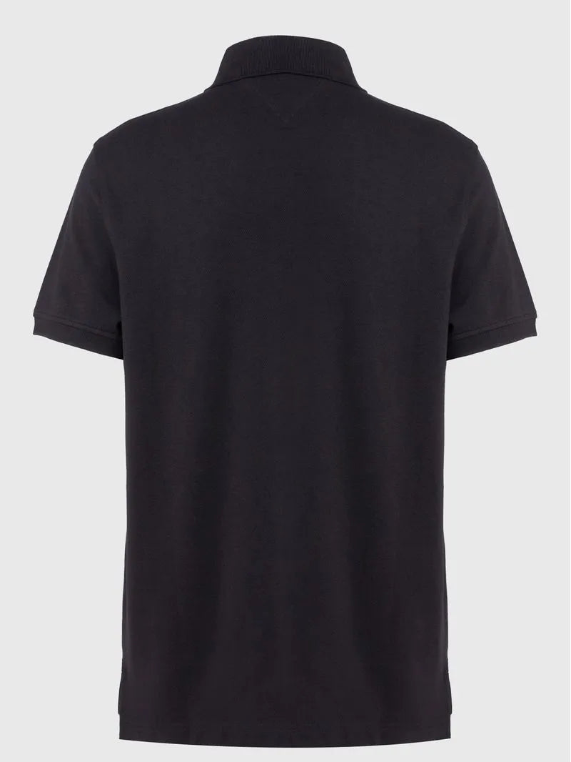 Polo camisero tommy clasico - negro