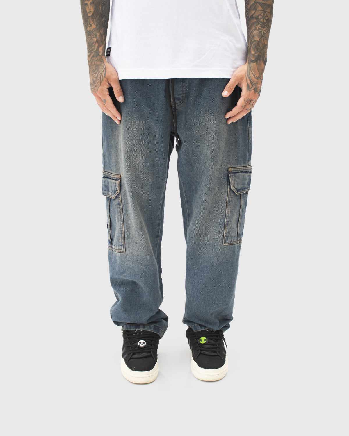 PANTALON CARGO OVERTAKE / JASPEADO / FROST BLUE