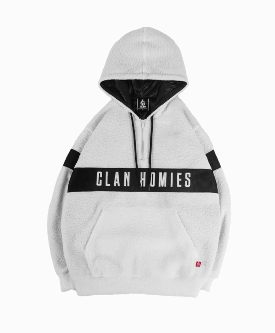 Polera Clan Felpuda White Coat