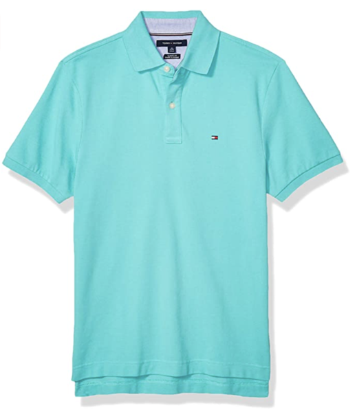 Polo camisero tommy clasico - verde agua